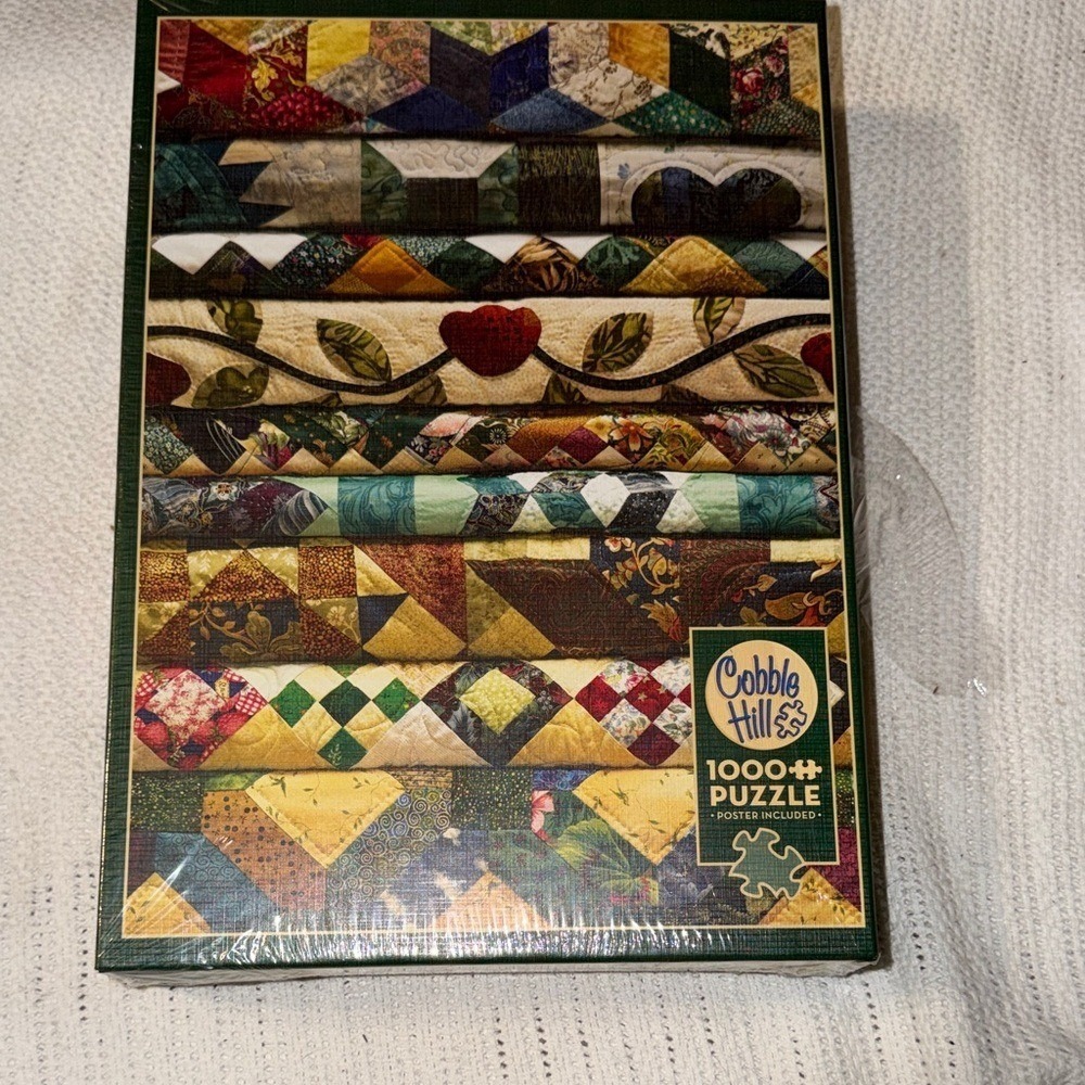 Cobble Hill Grandmas Quilts 1000 Piece Jigsaw Puzzle Random Cut Newβ Sealed